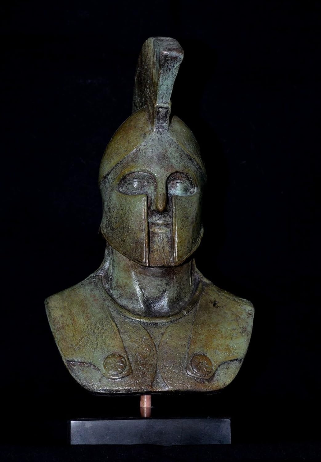 Leonidas King of Spartans Bronze Bust - Battle of Thermopylae - Lost Wax Cast