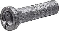 Hillman Lead Wood Screw Anchors #6-8 x 1" - Corrosion-Resistant Masonry Anchors for Concrete, Brick, Drywall & Block