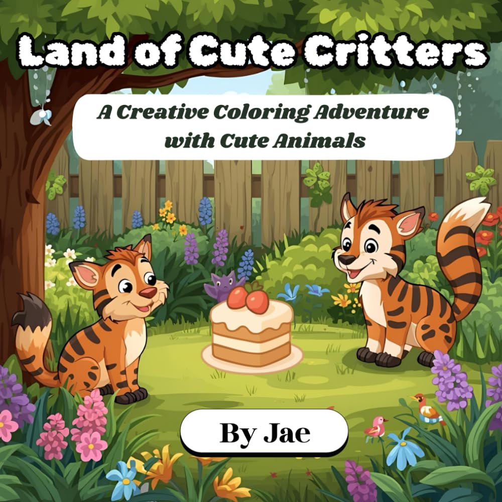 Land of Cute Critters: A Creative Coloring Adventure with Cute Animals