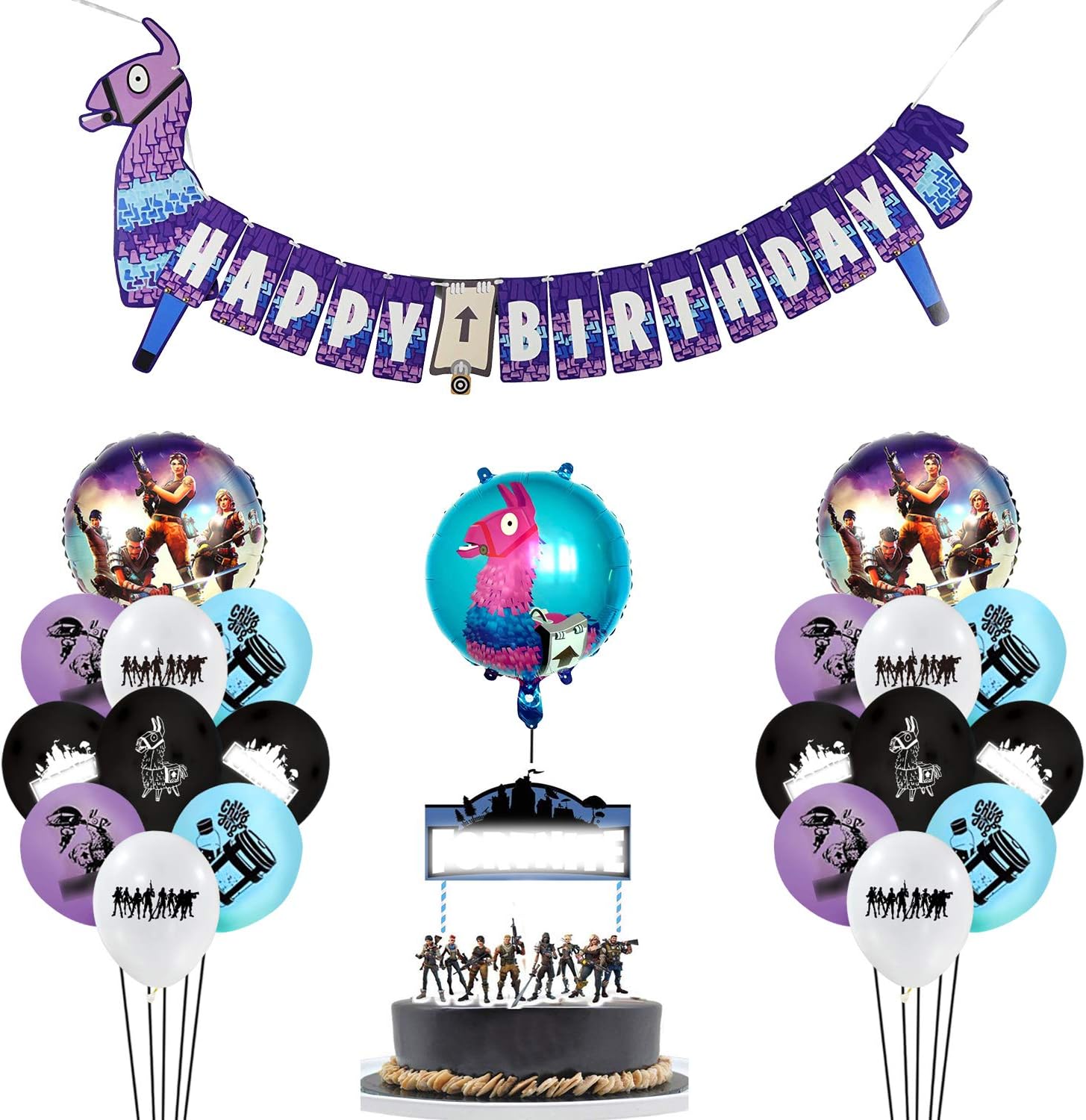 Blatomy ビデオゲーム 誕生日 大風船 Happy Birthday バナー バースデー サービス 飾り パーティー 飾り付け バルーン 男女の子 豪華 デコレーション サプライズ お祝い 誕生日装飾品