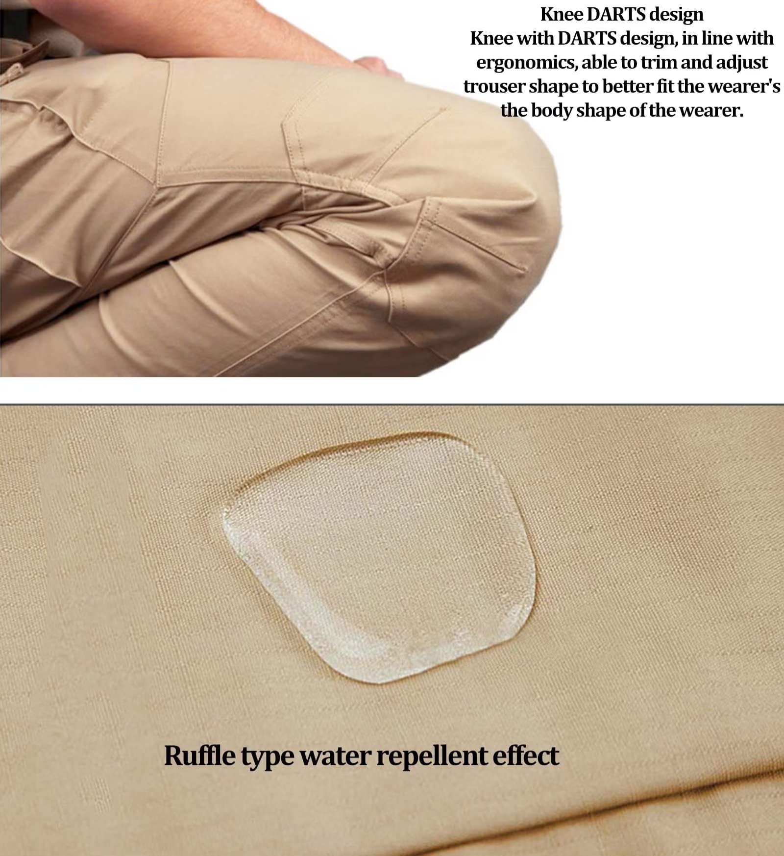 Cargo Pantalons Tactiques Hommes Combat Travail Pantalon Décontracté Sports Tir Chasse Imperméable avec Plusieurs Poches