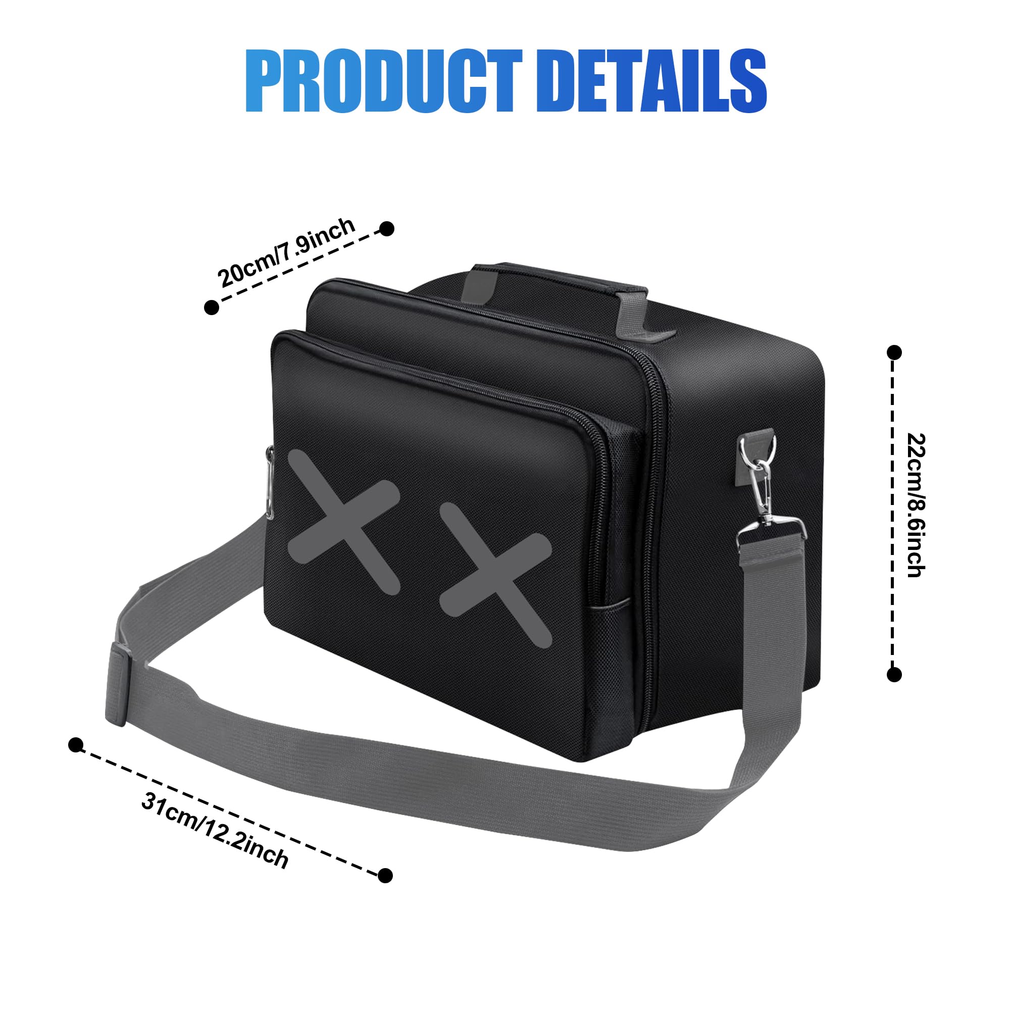 Travel Case Travel Bag Storage Bag for Xbox Series X Game Console, Controller and Gaming Accessories