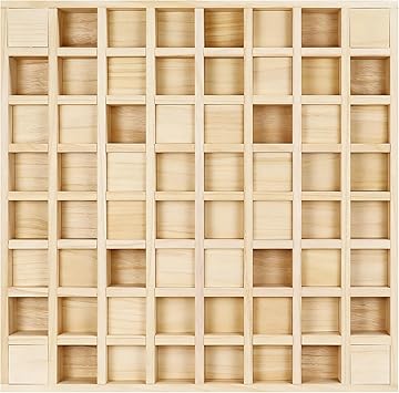 BXI Wood Sound Diffuser - 24 X 24 X 2.8 Inches Thick Acoustic Diffusion Panels Add Listening Room Musical Liveliness, Quadratic Residue Diffusor for Wall and Ceiling Acoustical Treatment 2D