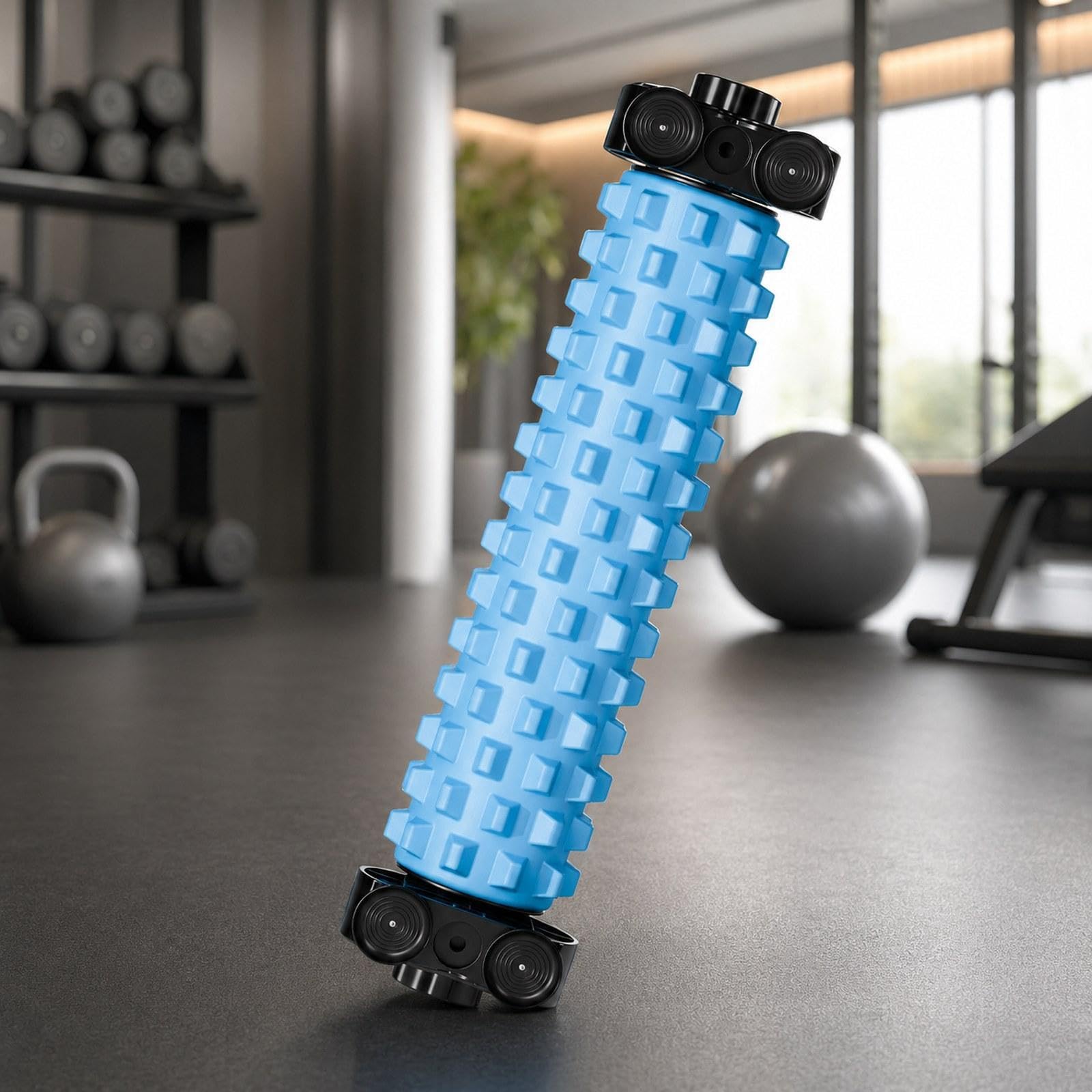 Rullo Massaggiante con Supporto, in Schiuma Eva per Donne, Leggero, Strumento per Massaggi Completi del Corpo, Rullo per Esercizi di Pilates