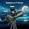 Telescopio inteligente, telescopios electrónicos digitales con cámara de astrofotografía 4K, doble pantalla interna y externa para adultos, niños y principiantes de astronomía con tarjeta de 64G 5