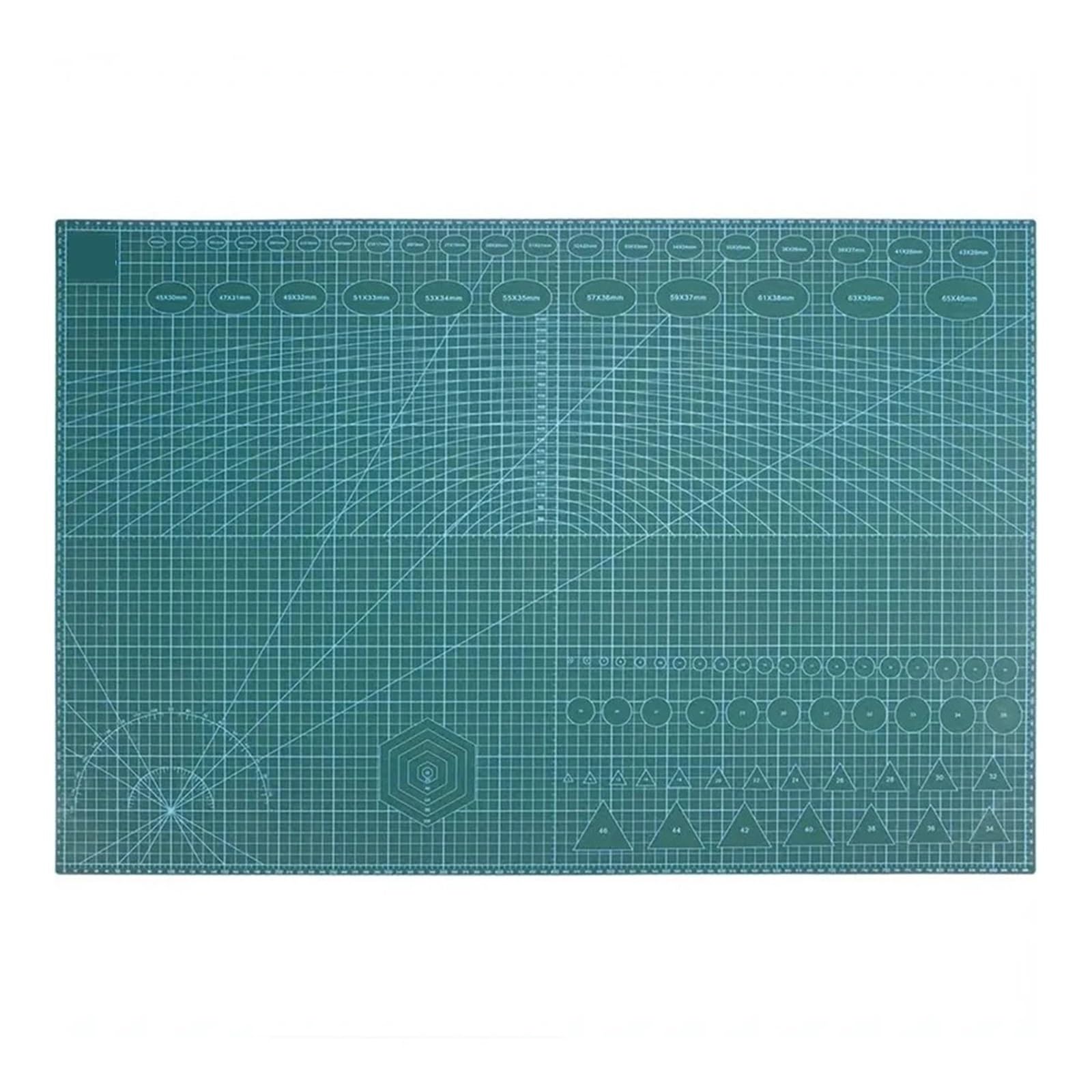 Tappetino Taglio Tappetino da taglio autorigenerante | Tagliere con griglia Piatto da taglio in PVC bifacciale 90x60 cm for lavori artistici in tessuto