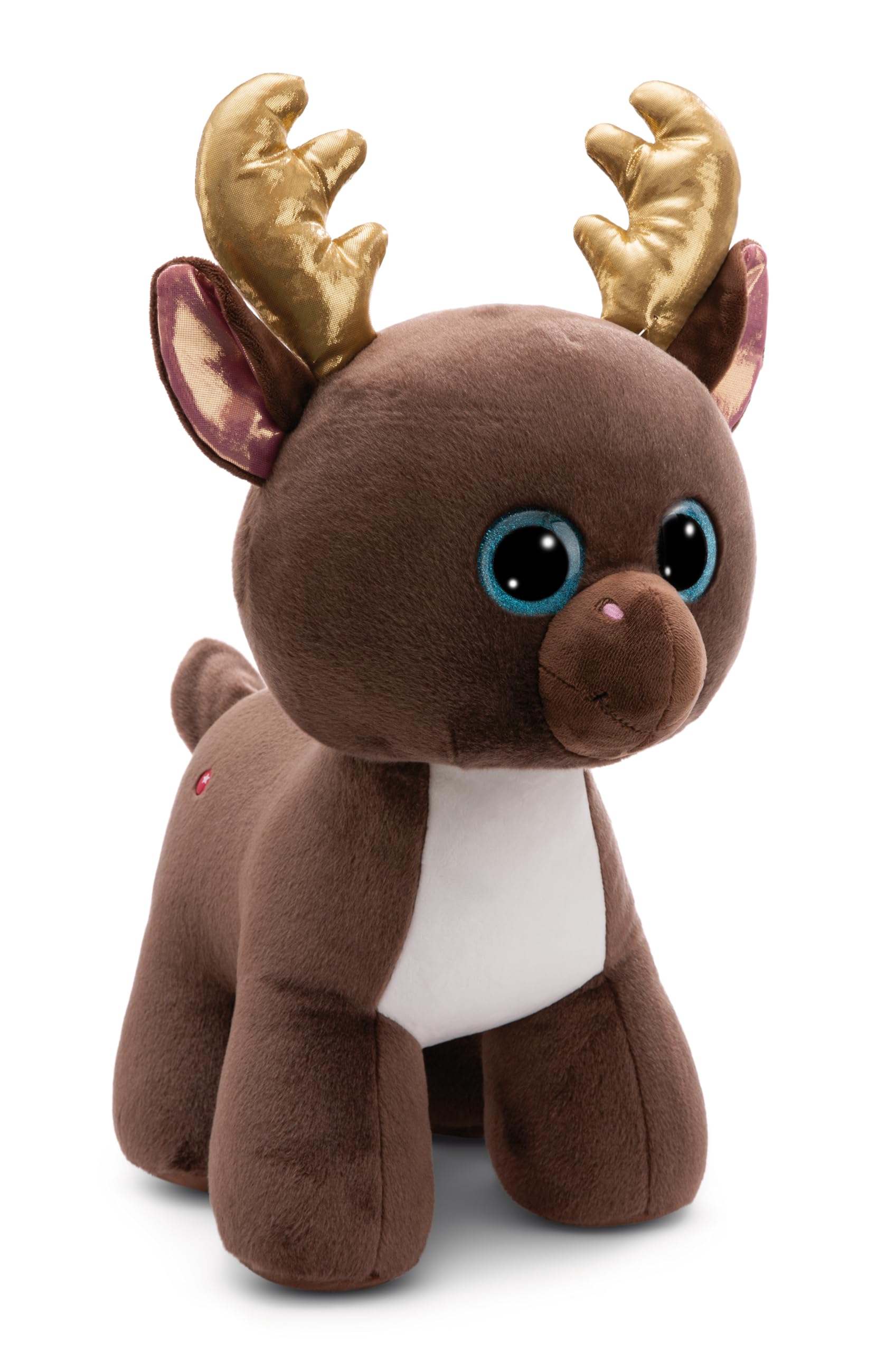 NICI soft toy GLUBSCHIS Reindeer Chocolate Mousse 45cm brown - Cuddly cute plush to snuggle and play with, for children & adults, great gift idea - 49899