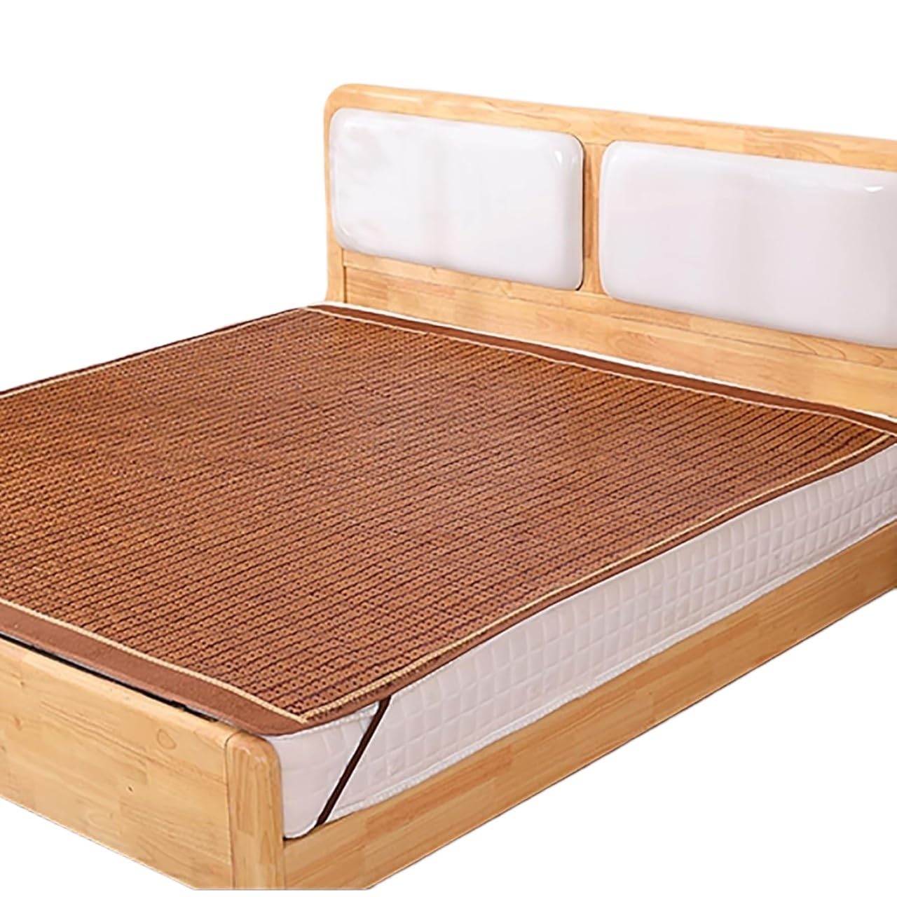 Summer Cooling Sleeping Pad Summer Cooling Bamboo Sleeping Mat Foldable Rattan Multiple Sizes(200 * 220cm)