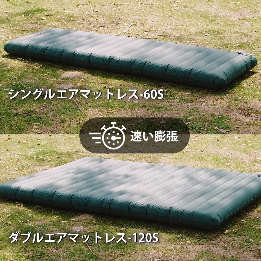 Amazon.co.jp: AEROGOGO 自動膨張マットレス 内蔵電動ポンプ エアー