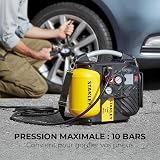 Stanley Compresseur DN200/10/5 - Compresseur à Air 10 Bar - 5L - 180L/Min - Compresseur à Air Portatif avec Poignée et Sangle de Transport - Jaune - 8