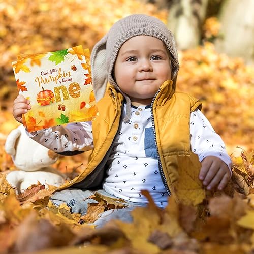Miniatura 4 de Decoraciones de otoño para baby shower, 40 servilletas de baby shower con texto en inglés "My Little Pumpkin", decoración de papel para cena de