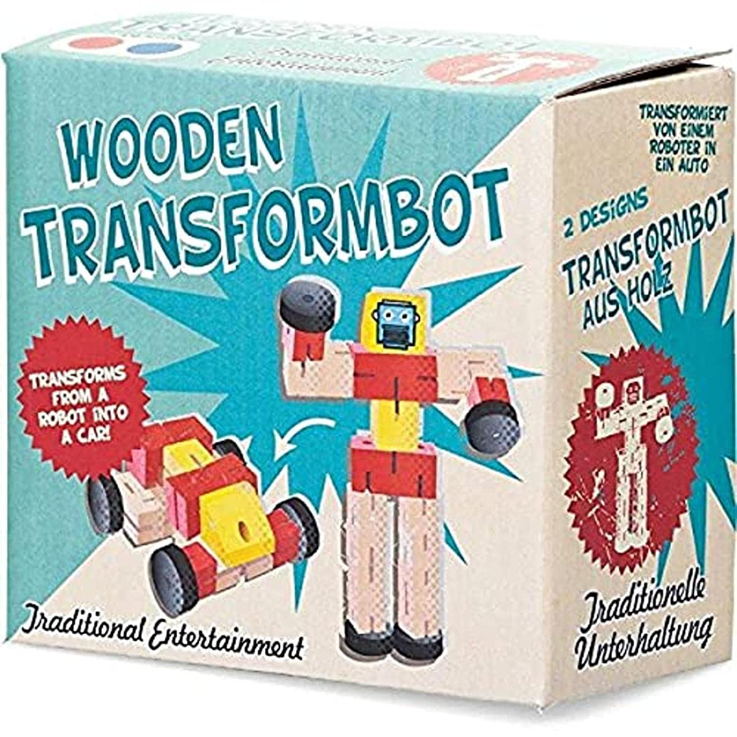 Tobar 19519 Wooden TRANSFORMBOT, Mixed