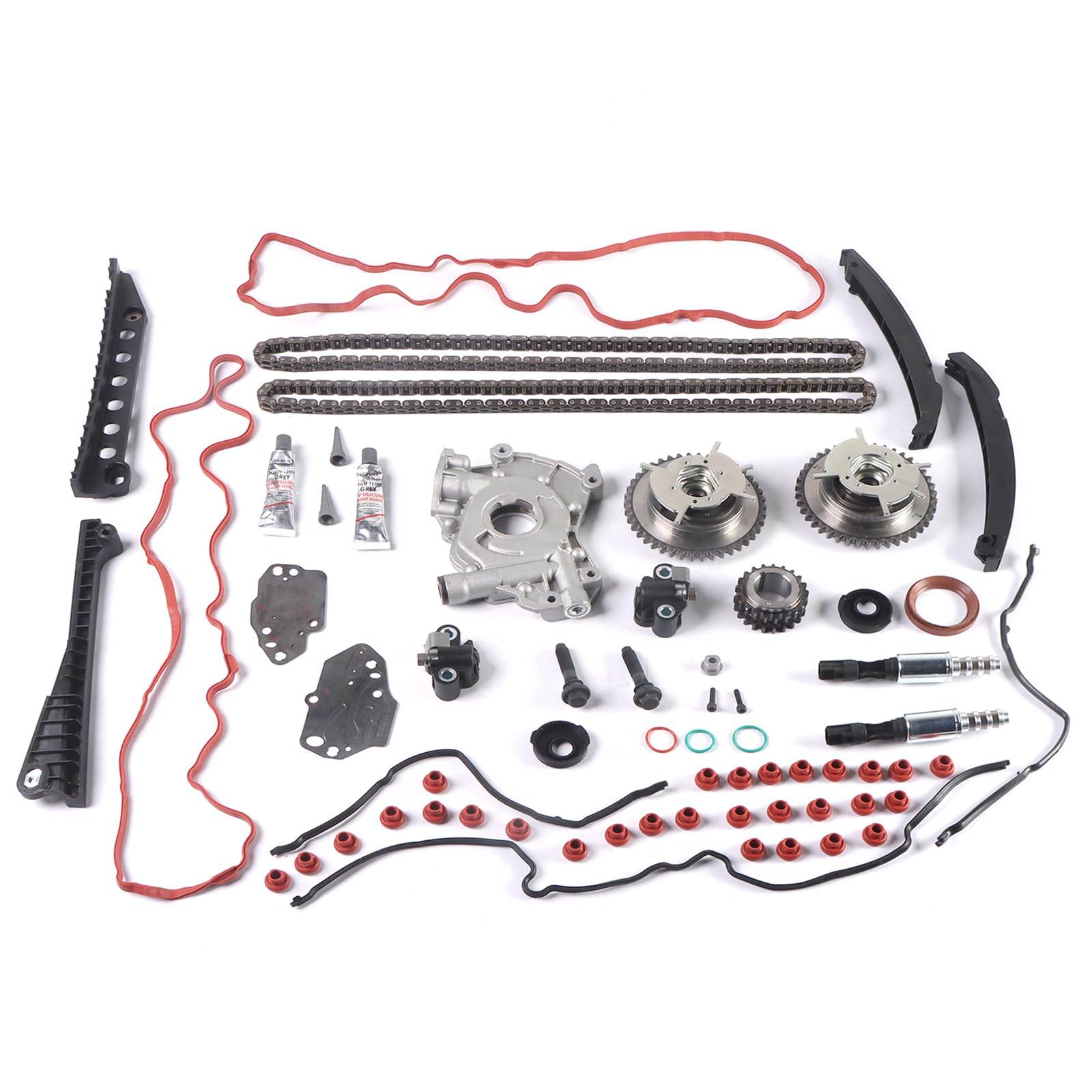Complete Timing Chain Kit For Ford/Lincoln 5.4L V8 – Includes Phasers, Pumps, Solenoids & Gaskets
