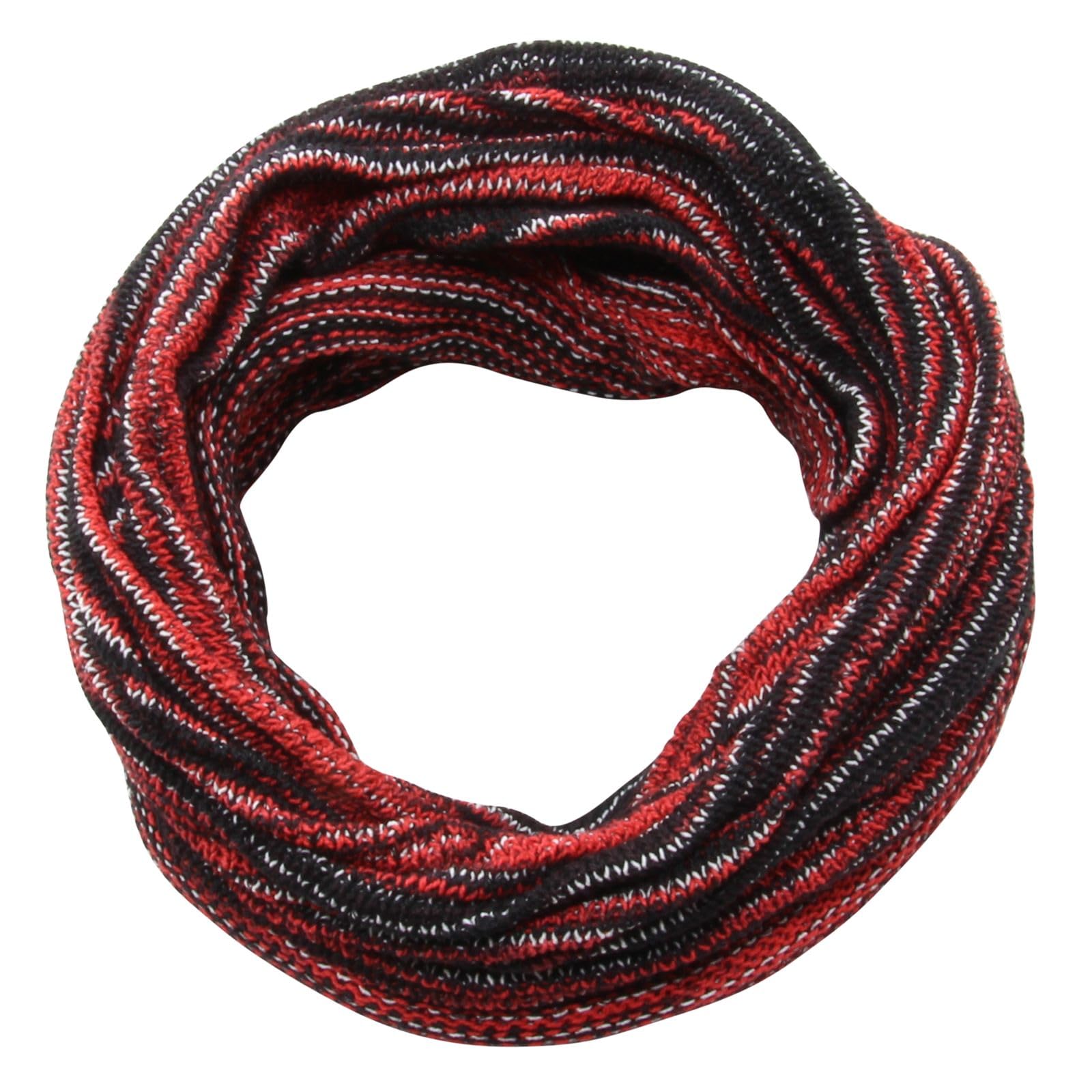 Freak Scene Multicolored Tube Scarf - Loop Scarf - 66 Cm - Black-Red