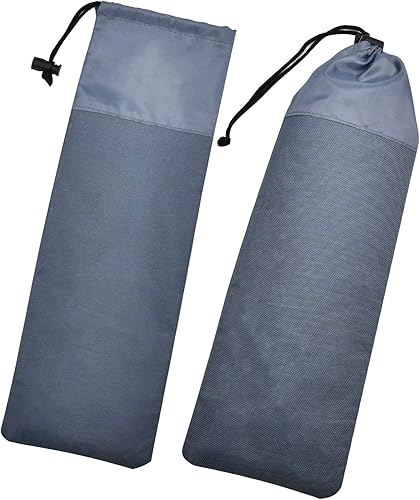 Miniatura 2 de IUMÉ Paquete de 10 estacas para tienda de campaña color negro  118 pulgadas resistentes con bolsa de tela Oxford estacas de acero irrompibles e