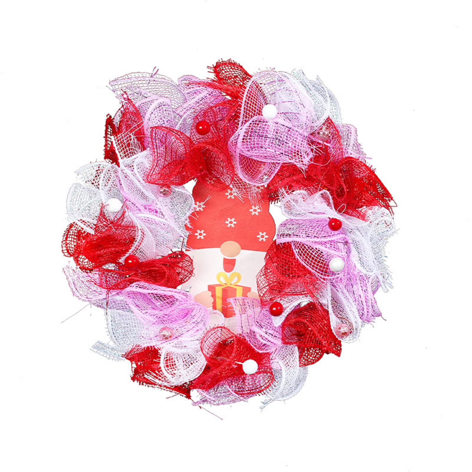 Kalttoy Multicolor Pearl Wreath Hanging Decorative Garland Ornament Pendant For Dinner Dining Room Decoration Valentine Day Wreaths For Front Door