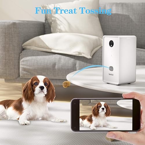 Iseebiz Pet Camera Treat Dispenser — alternate color or size variant on Amazon