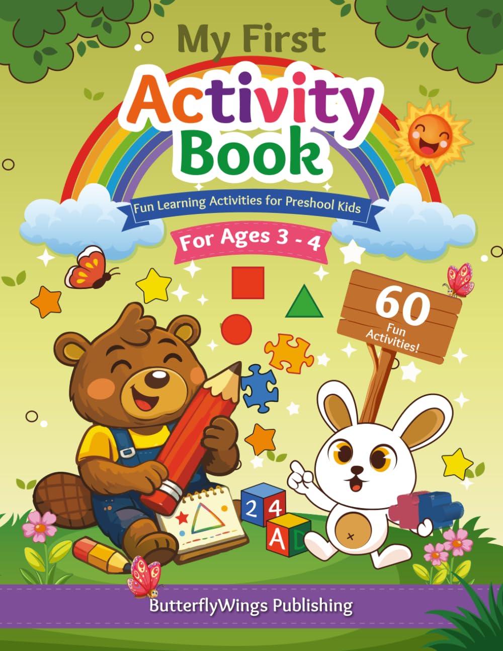 My First Activity Book for Kids Ages 3–5: Fun Learning Activities: Tracing, Matching, Counting, Mazes & More for Preschool Kids