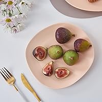 Vista 46 de Stone lain Delilah - Juego de platos llanos de 6 piezas, porcelana, naranja pastel