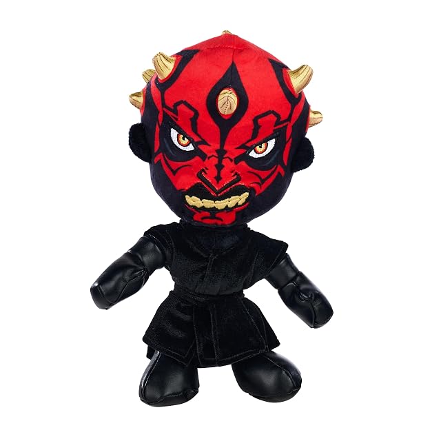 Simba, Peluche Disney Star Wars Darth Maul, 25 cm en Caja, Acabado detallado, Cuernos Dorados, optimo para Fans y coleccionistas (6315870555)
