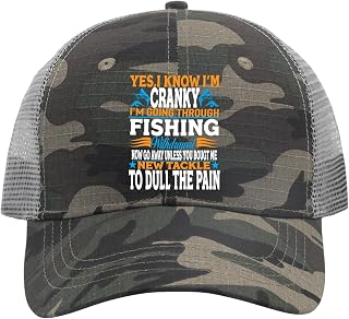 I’m Going Through Fishing Withdrawal Now Go Away Unless You Bought Me New Tackle to Dull The Pain Golf Hat Mens