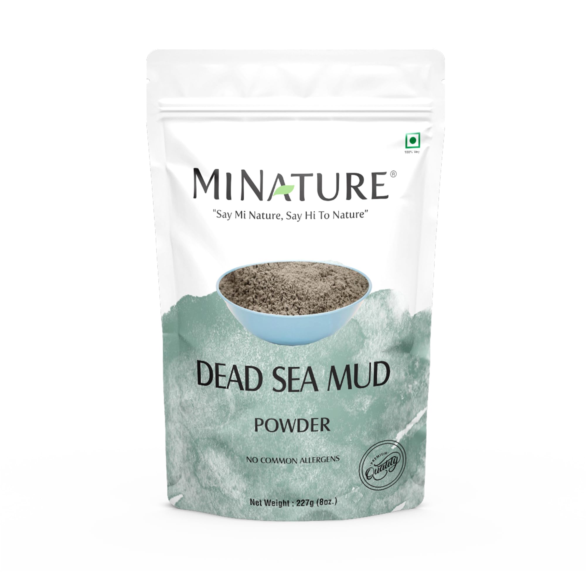 Mi Nature Dead Sea Mud Powder | 227g(8 oz)(0.5 lb) | 100% Pure Natural Mineral Rich | Cleansing & Detox Mask| For Face, Body & Spa Care