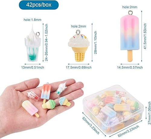 Miniatura 3 de Craftdady Colgantes de plástico de resina en miniatura para aperitivos, colgantes de jugo de bebida de hielo, linda botella de fruta, llavero