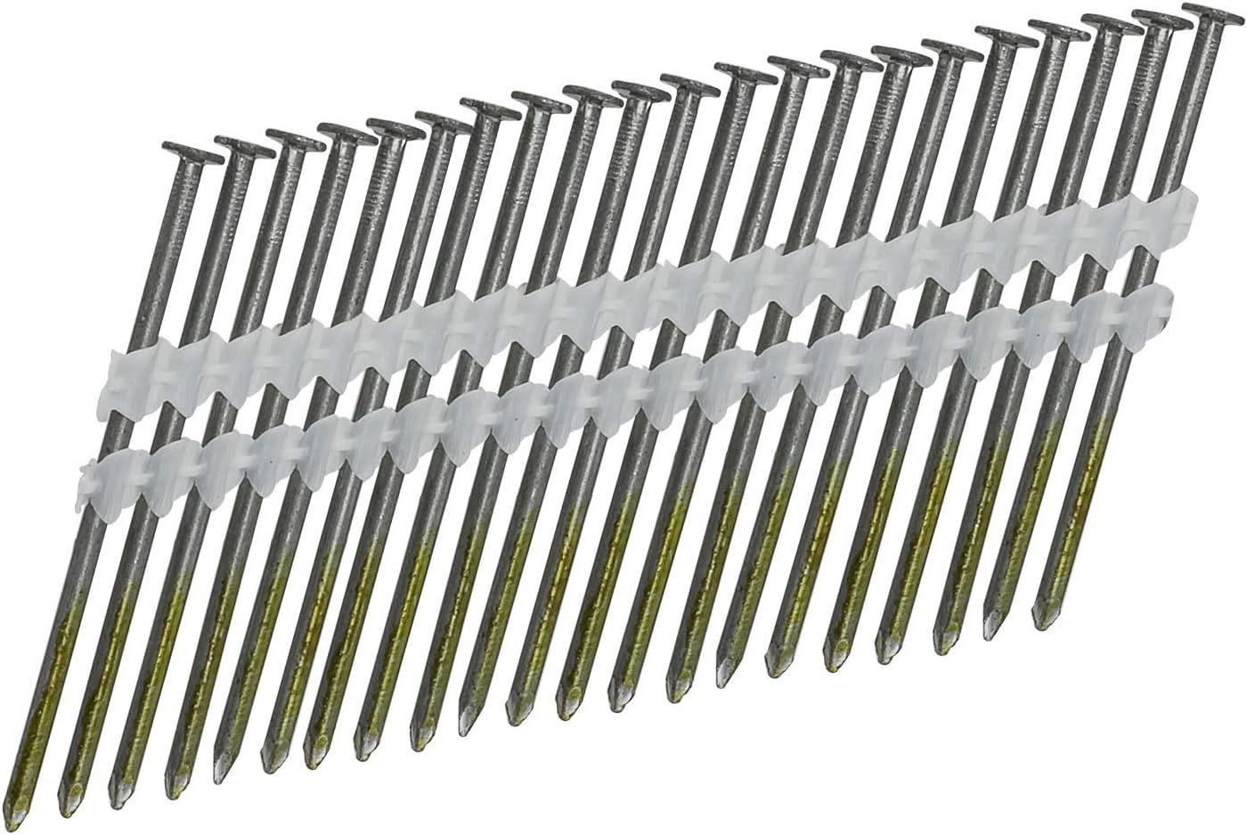 Freeman 21° Framing Nails | .120" x 3" | Plastic Collated | Bright Steel | Smooth Shank | 4000 Count | Framing, Subfloors, Pallets, and Shipping Crates | FR.120-3B-4K