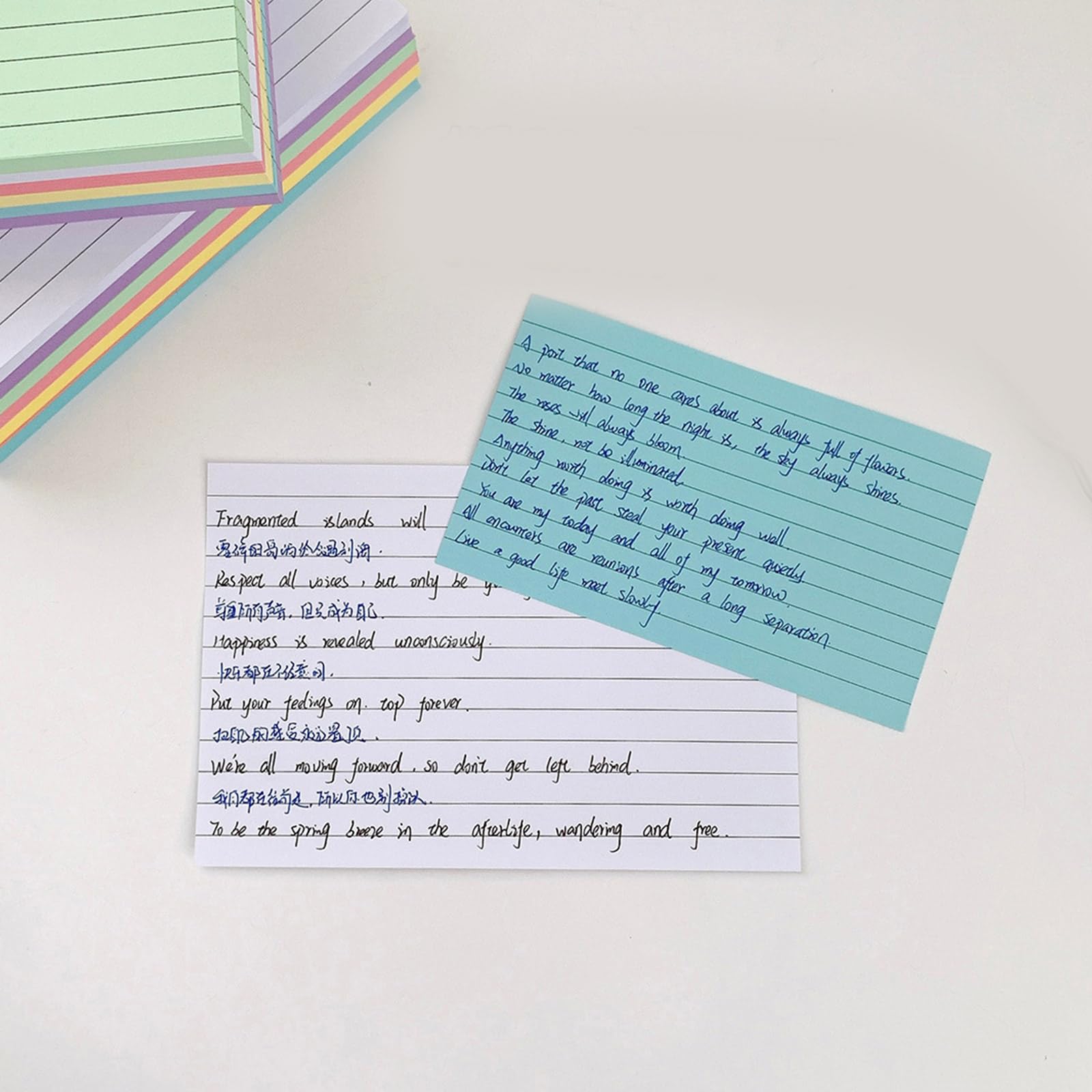 ordinarYone 900 arkuszy dwustronnego papieru w linie kolorowe notesy w linie arkusz notatek do codziennego robienia notatek przyborów szkolnych