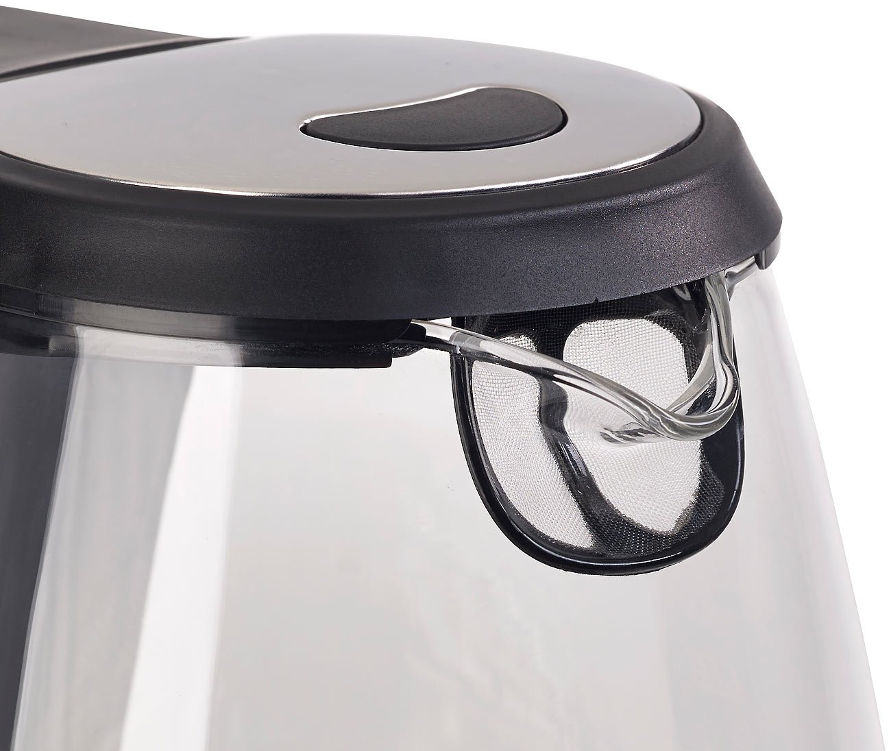 Rosenstein & Söhne bollitore in vetro: Digital Glass- Bollitore con selezione della temperatura, 20-100 °C, 2.200 Watt (con LED, indicatore di temperatura, cucina)