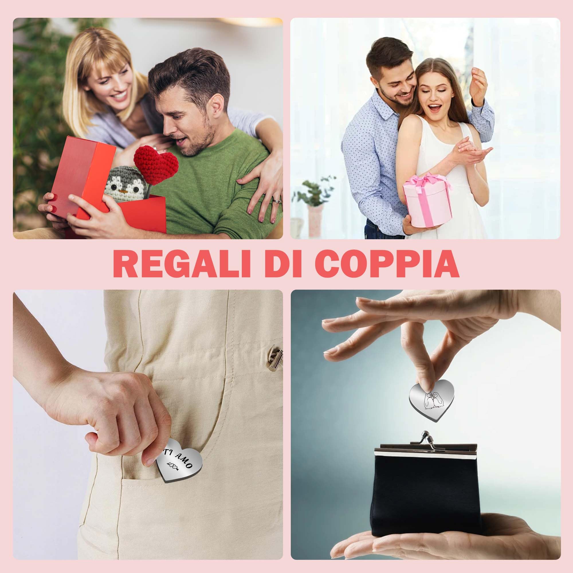 Idee Regalo Donna Compleanno Regalo Uomo, Regali Fidanzato, Positivo Pinguino Peluche, Regali per lei Fidanzata, Romantico per la Coppia San Valentino per lui e lei