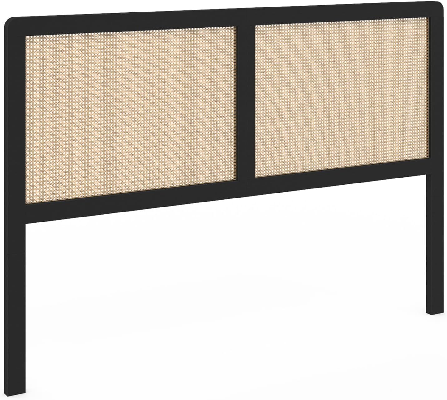 IDMarket Tête De Lit Detroit 165 Cm Bois Et Métal Noir - Design Industriel Avec Rangements
