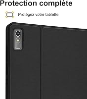 SENGBIRCH Bluetooth Billentyűzetes Tok Lenovo Tab P11 2 Gen 11.5" Tablethez - Levehető AZERTY Francia Billentyűzet, Védőtok, Fekete 6