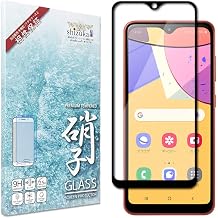 Sizkawil Galaxy A21 Glass Film, Tempered Glass, Full Protection Film for SC-42A, SCV49, LCD Protective Film, Black, Pack of 1