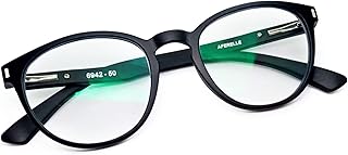 AFERELLE ® Premium Blue Ray Cut Lens UV420 with Anti-reflection Frame Unisex Round Glasses For All Digital Screens [LAPTO...