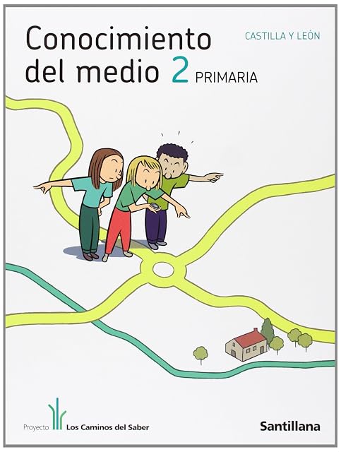 Portada de Conocimiento del Medio C-Leon los Caminos del Saber 2º Primaria