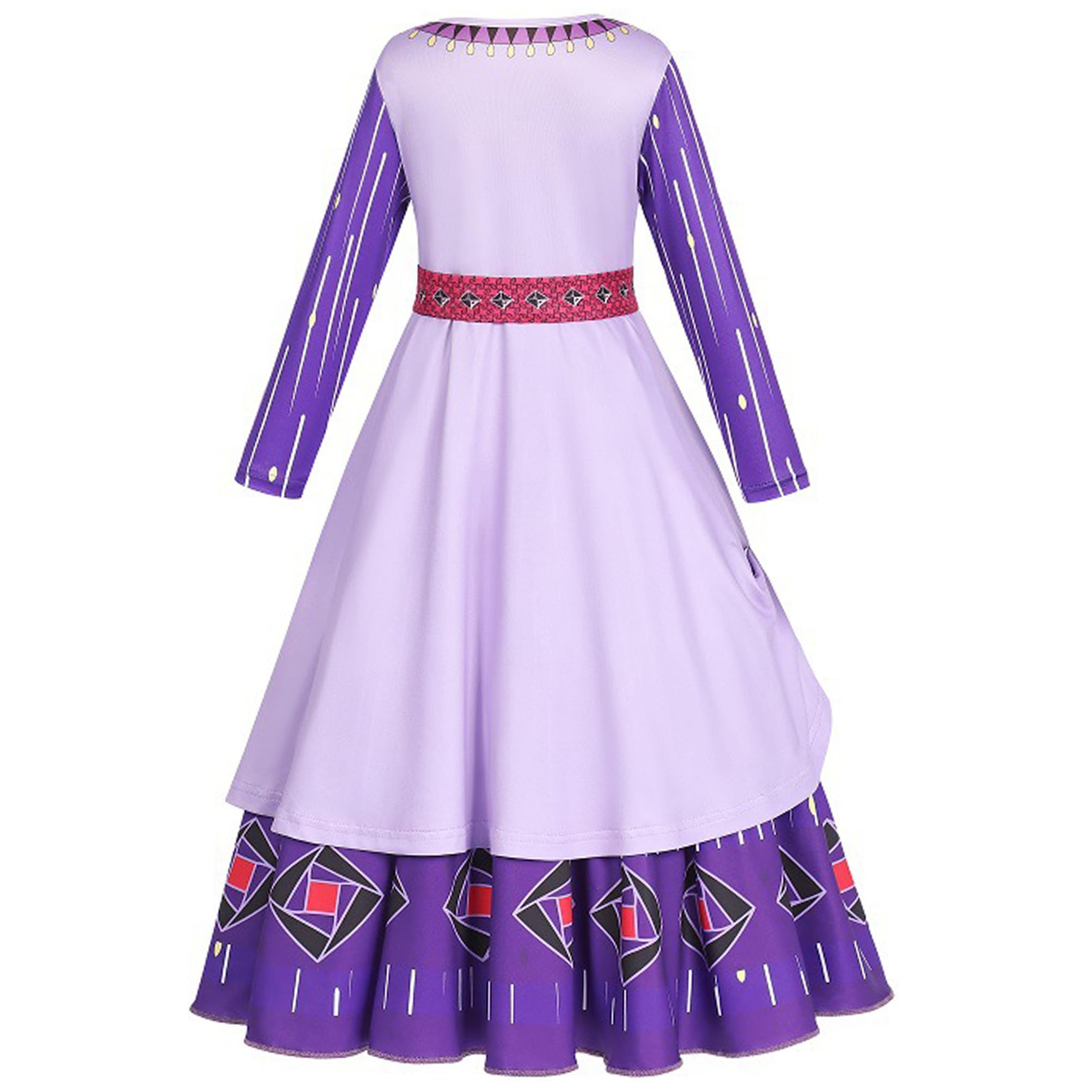 YOSICIL Wish Asha Costume Bambina Asha Vestito con Accessori con parrucca per Natale Compleanno Halloween Carnevale Festa Cosplay Asha Costume
