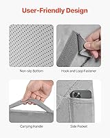 Vista 6 de VEVOR Almohada de cuña de cama para dormir, cuña ortopédica ajustable, relleno de espuma de alta densidad 25D y funda suave lavable, almohada