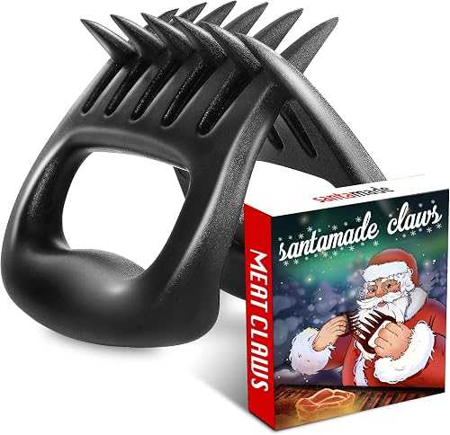 Meat Claws for Shredding, Solid Heavy Duty Meat Shredder Tool Bear Claws - Funny Stocking Stuffers for Men Dad- Smoker Grill Accessories for BBQ Gifts for Men - One Pair