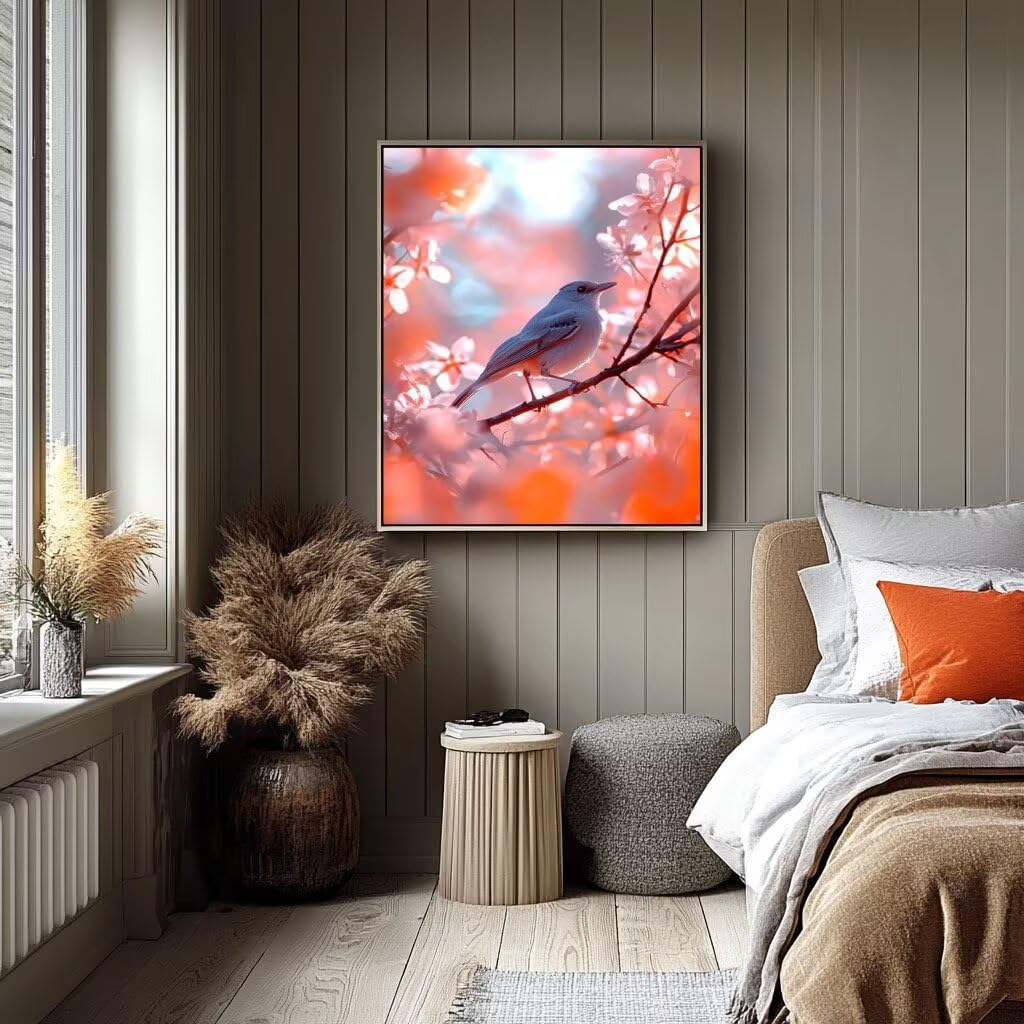 Malowanie po numerach, dla dorosłych, malowanie ptaków po numerach, płótno dla dzieci, artykuły plastyczne na ścianę, 137 x 102 cm, kolorowe drzewo do samodzielnego wykonania, rękodzieło dla dorosłych
