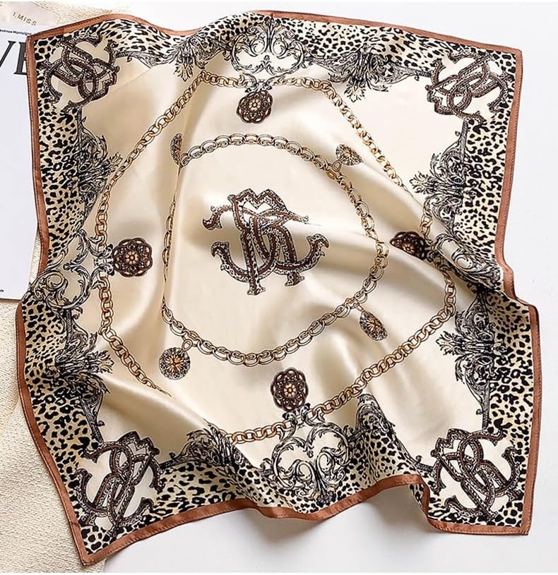 MEISEE Mulberry Silk Scarfs Women Small Square Scarf 21" x 21" Breathable Lightweight Neckerchief Headscarf - Image 5