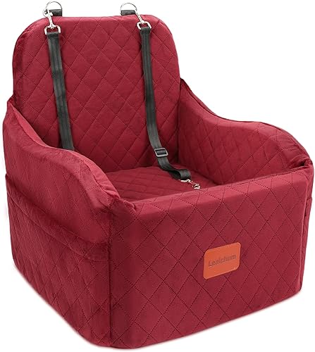 Miniatura 9 de Asiento elevador de coche para perros pequeños/medianos, almohadilla elevada de 6 pulgadas de espuma viscoelástica, completamente desmontable y