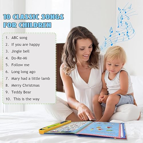 Miniatura 5 de ABC Sound Books interactivos de aprendizaje electrónico para niños pequeños con alfabeto números animales música juegos juguetes educativos para