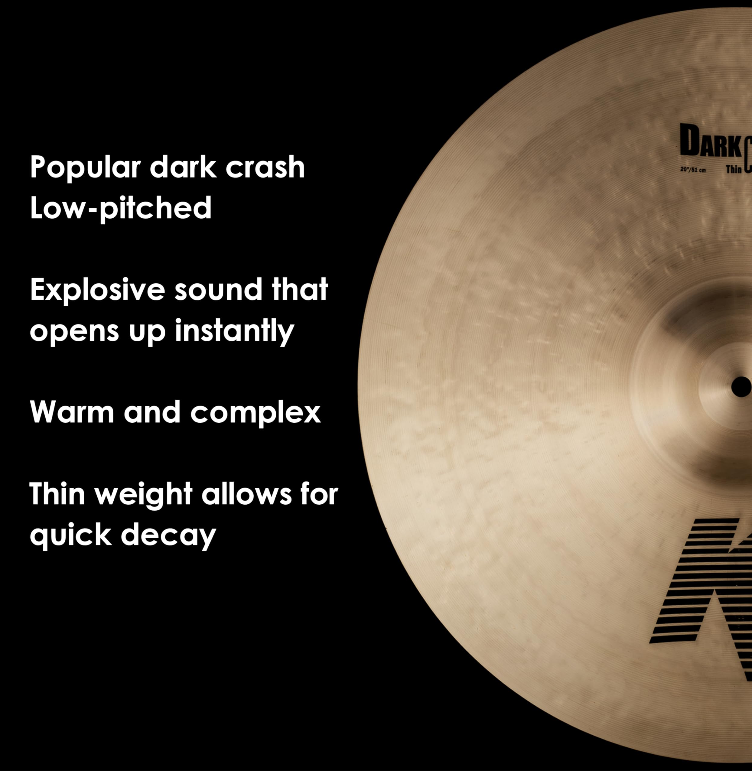 Zildjian K Zildjian Series - 20" Dark Crash Thin Cymbal
