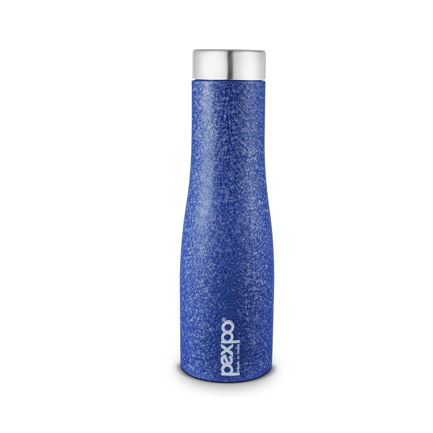 Pexpo Stainless Steel Fridge Water Bottle, 1L, Blue, Monaco Fast