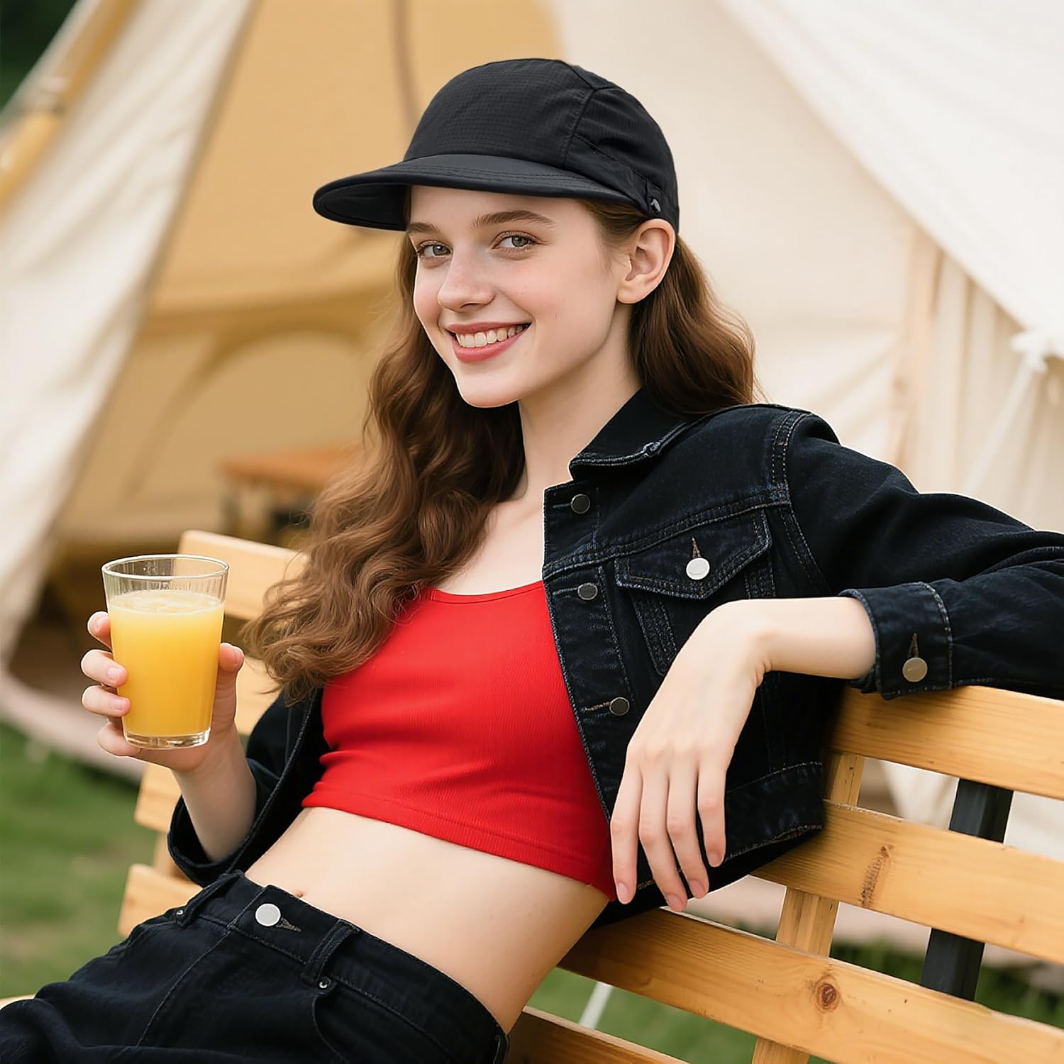 Clakllie Quick Dry 5 Panel Hat Casual Flat Brim Baseball Cap Soft Top Golf Dad Hats Urban Street Trucker Snapback Hat - Image 2