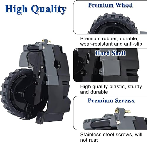 Miniatura 3 de Par de módulos de rueda izquierda para iRobot Roomba Serie I&E I7 I7+ I8 I8+ I6 I6+ I4 I3 I3+ J7 E5 E6 E7 Series Aspiradora