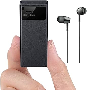 CAM 360 Small Voice Recorder with 365 Days Standby, 16 Days Recording Time and 750 Hours Storage Capacity, Long Battery Life Audio Recorder with Inbuilt 64GB