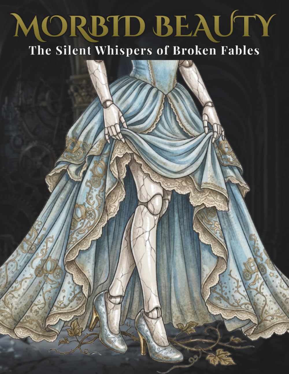 MORBID BEAUTY: A Dark Fantasy Adult Coloring Book featuring Gothic BJD Dolls and Macabre Fairy Tales - Intricate Monoline Art for Stress Relief and Creativity