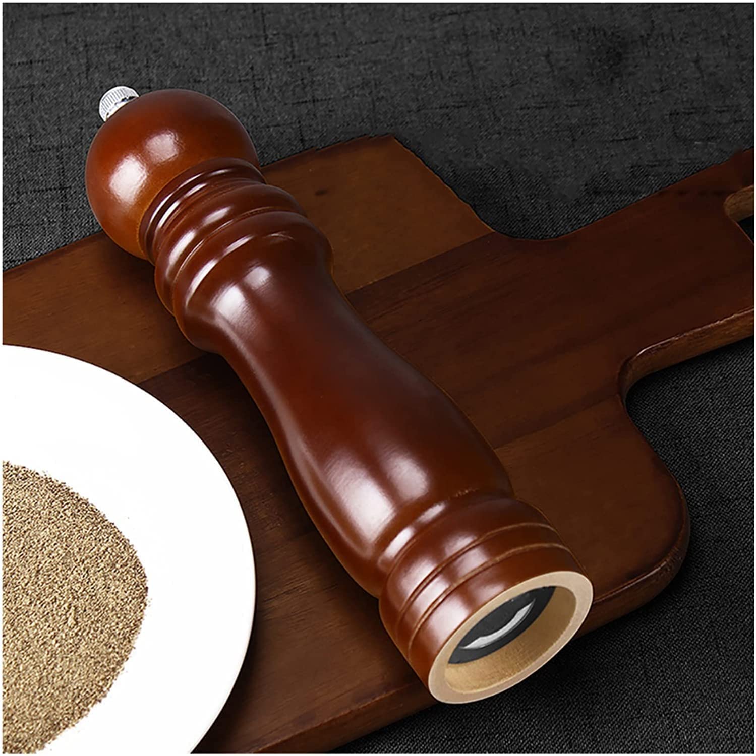 Wooden Salt & Pepper Shakers with Adjustable Coarseness Refillable Stainless Steel Mechanism for Kitchen Dining Table Set | Best Kitchen Tools and Gadgets (8 inch-Wooden Salt and Paper Grinder) (B0DDPS3DZS) Amazon Price History, Amazon Price Tracker